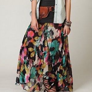 Free People Desert Floral Maxi Skirt